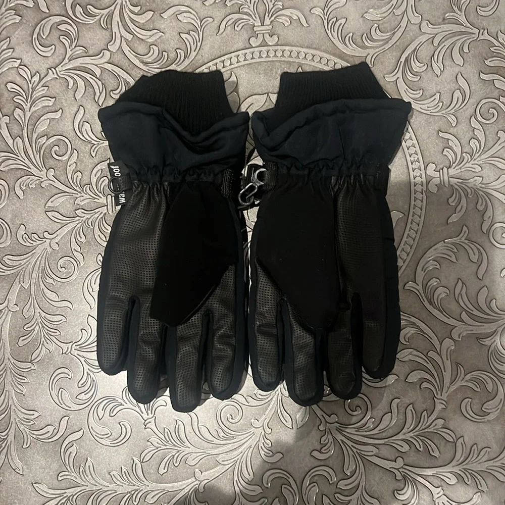 Champion Black & Pink Kids Winter Gloves Size 4/7